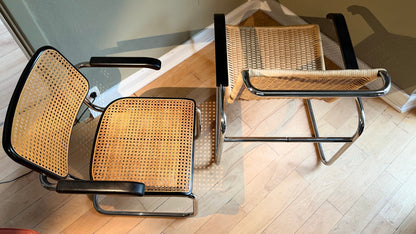 Set von 2 Stühle B35 und B64 von Marcel Breuer für Thonet