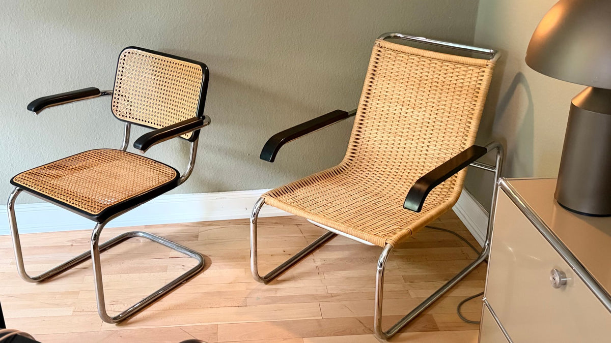 Set von 2 Stühle B35 und B64 von Marcel Breuer für Thonet