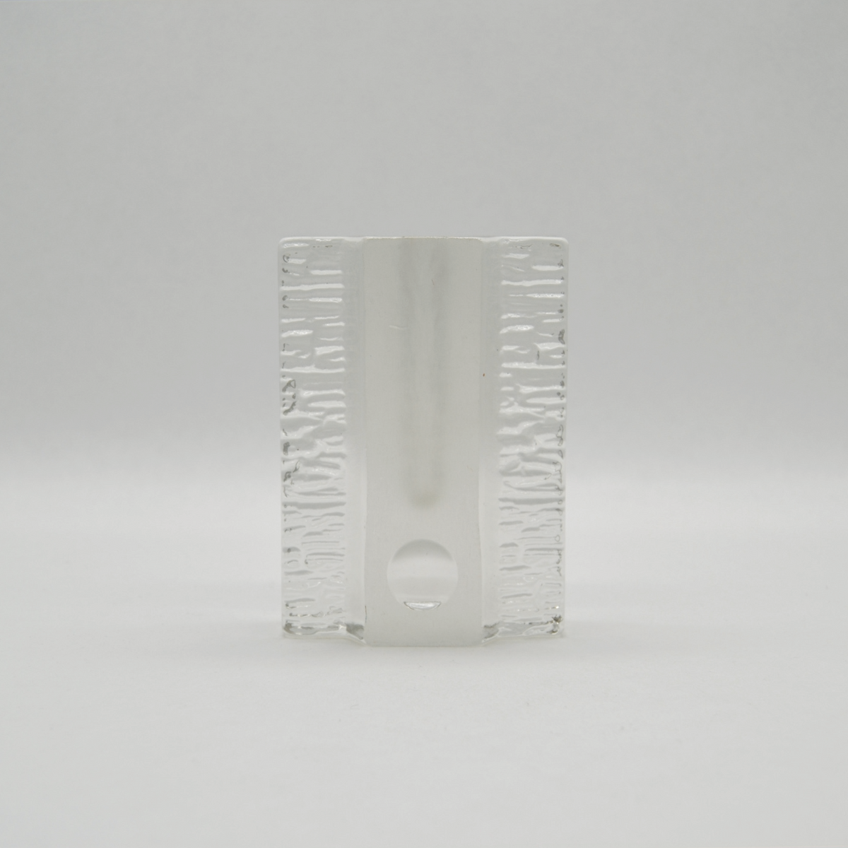 Vase Solifleur en verre avec relief