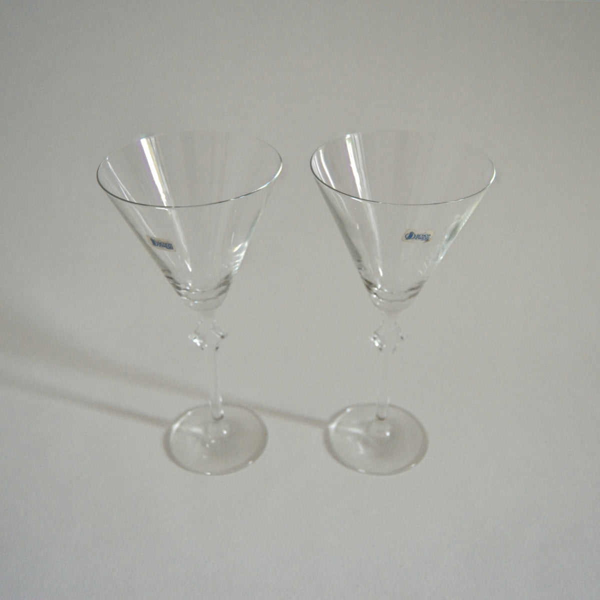 Set von 2 Vintage Cocktailgläser von Schott