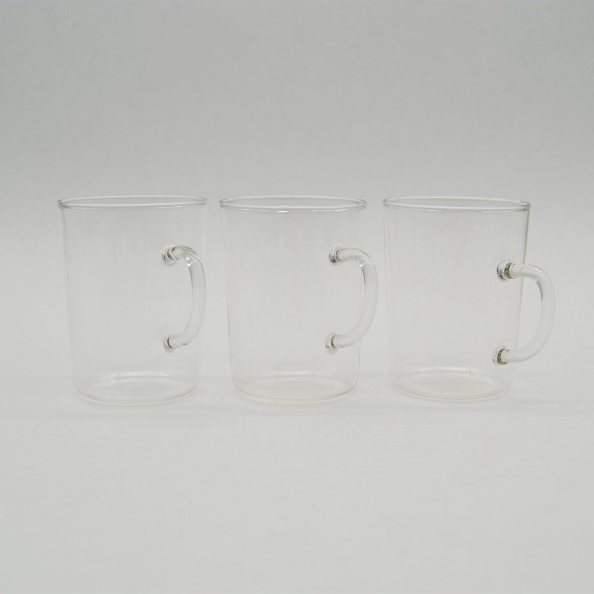 Set of 3 Vintage Tea Glasses Made of Glass