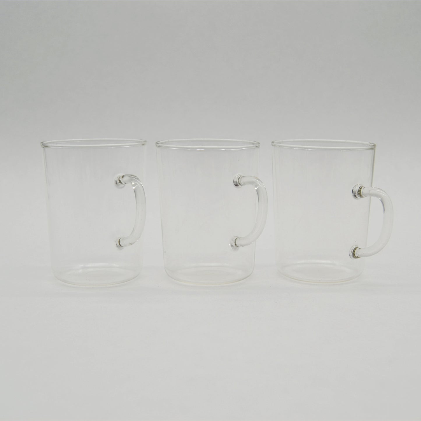 Vintage teacup glass set of 3