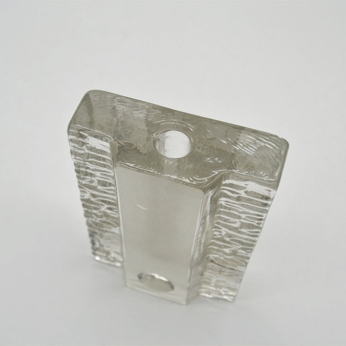 Vase Solifleur en verre avec relief