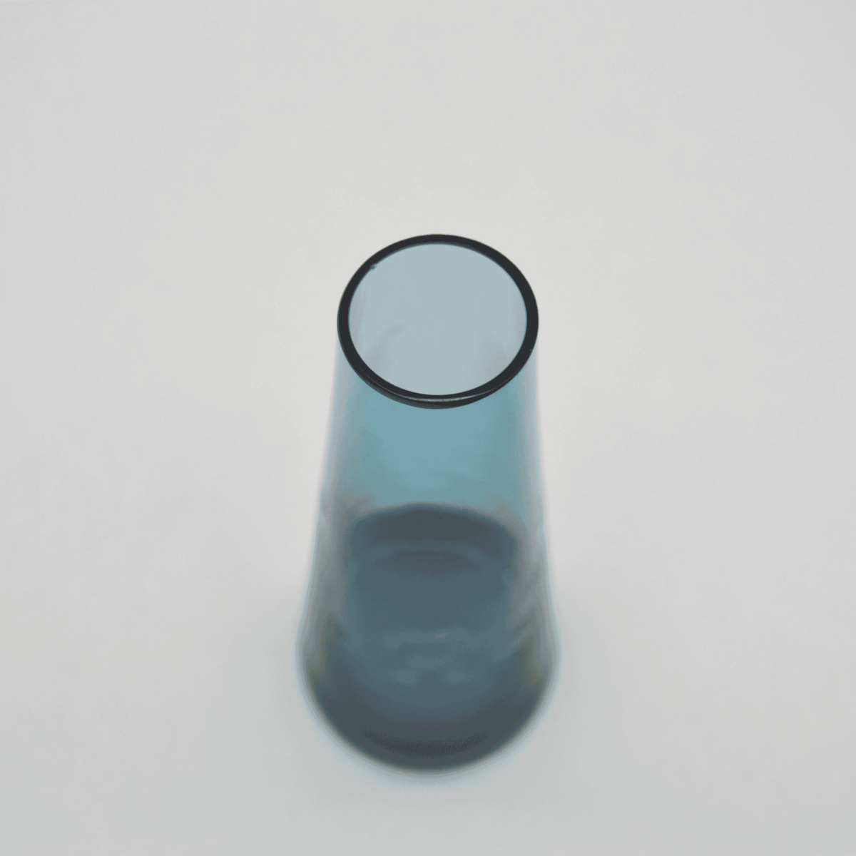 Vase Vintage en Verre Bleu