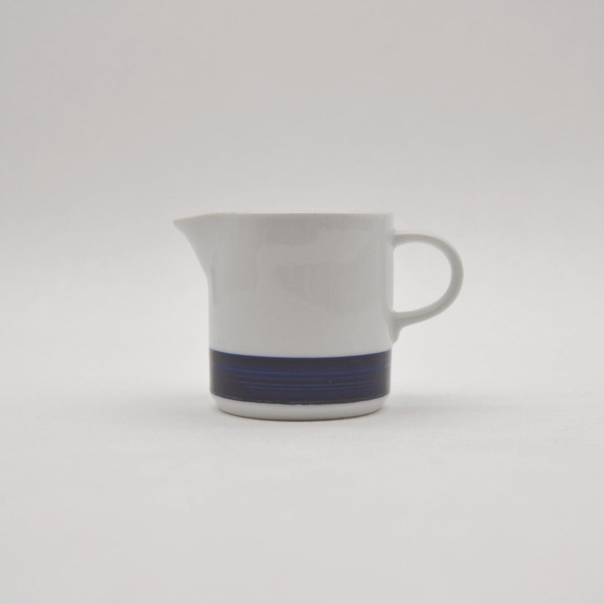 Petit pot de Kahla, porcelaine blanc/bleu