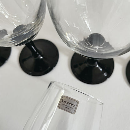 Set von 6 Vintage Gläser Luminarc France