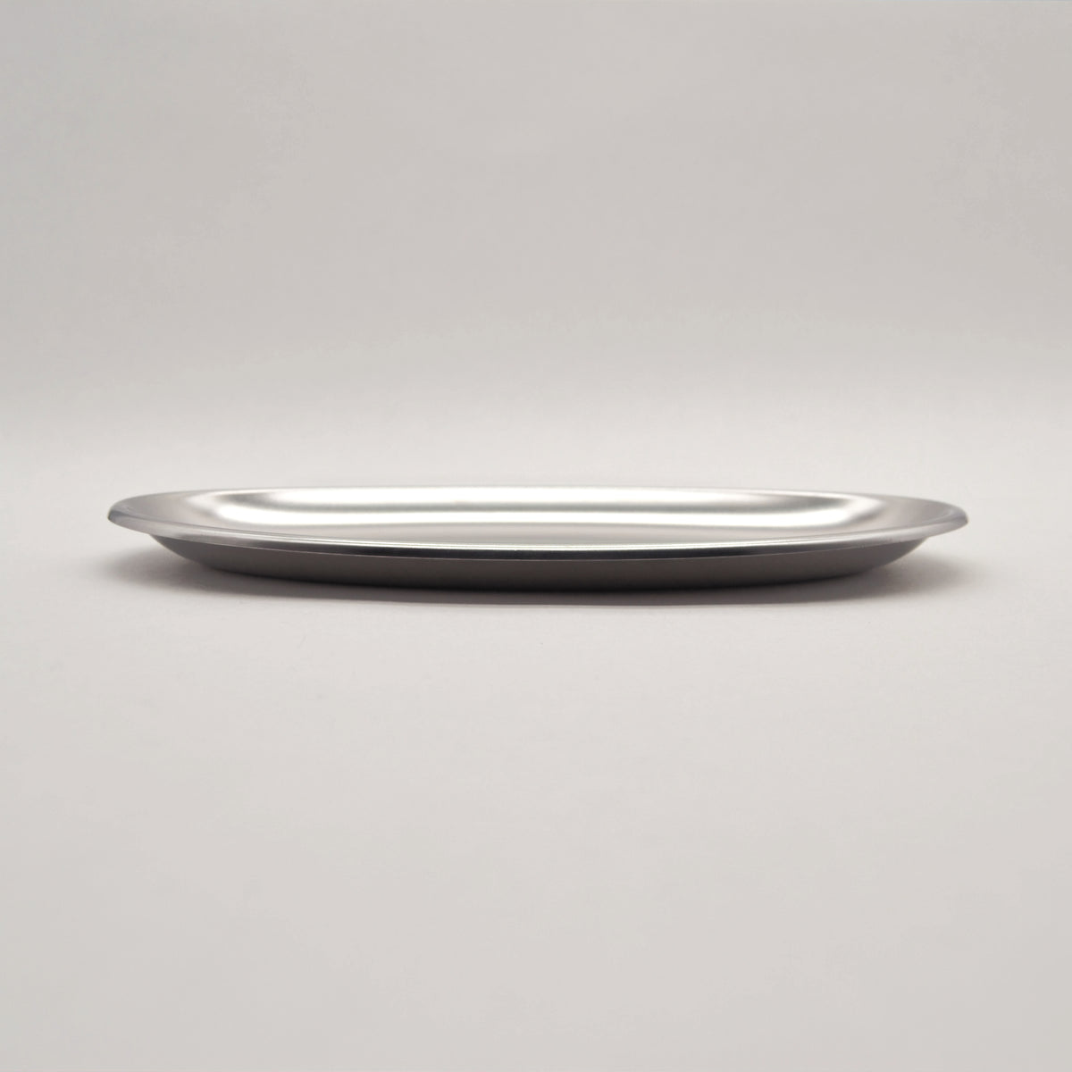 Oval Serving Platter Made of Stainless Steel