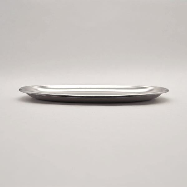 Oval Serving Platter Made of Stainless Steel