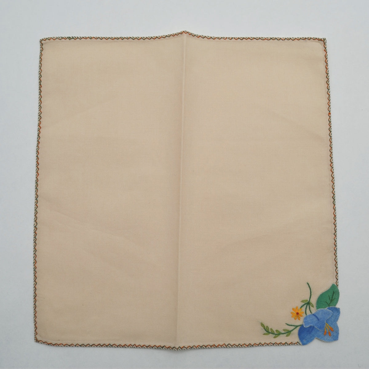 Set von 6 Vintage Servietten bestickt