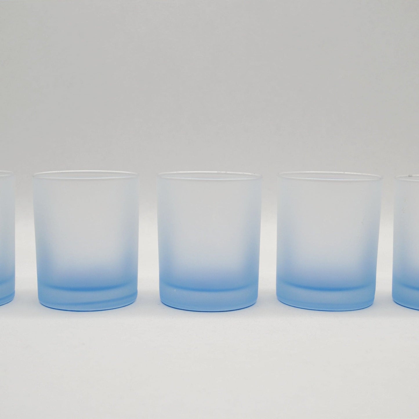 Vintage Glas Leonardo JOY von Leonardo hellblau Set von 5