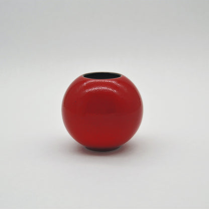 Vintage Vase rot aus Steinzeug