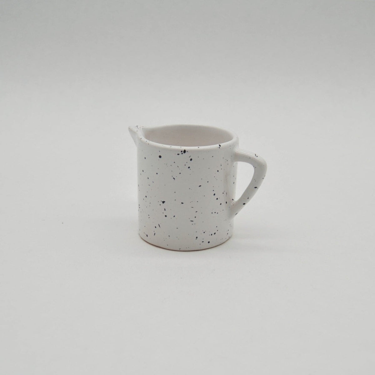 Vintage Jug Stoneware White Black Speckled