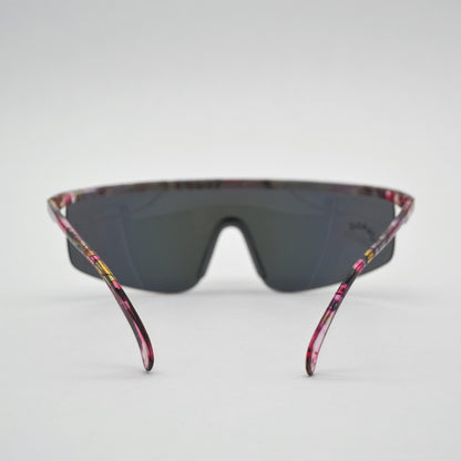 Lunettes de soleil vintage à motifs roses