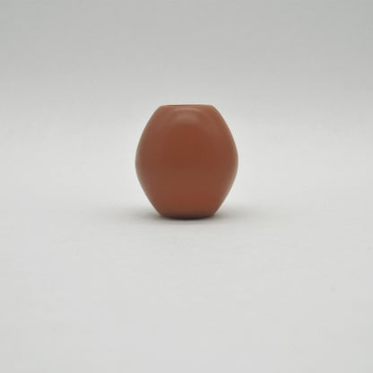 Steinzeug Vase Dunkelrosa, H 7 cm