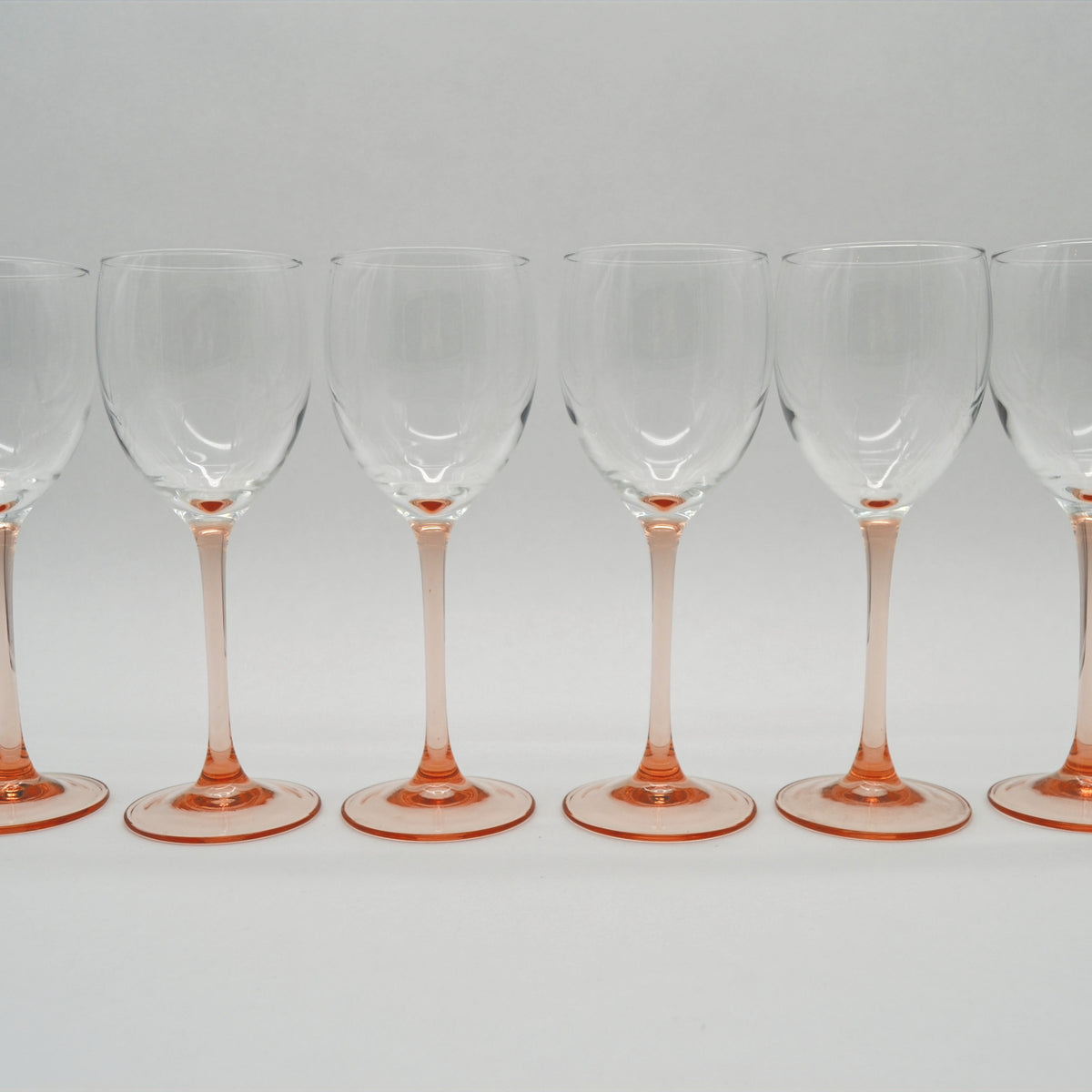 Vintage Weinglas rosa Stiel von Luminarc Frankreich – 2nd home