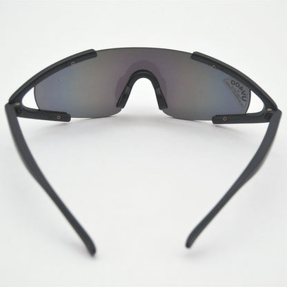 Lunettes de soleil vintage noires effet miroir