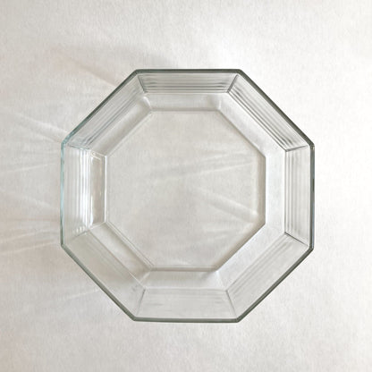 Vintage bowl Arcoroc Oktim clear glass