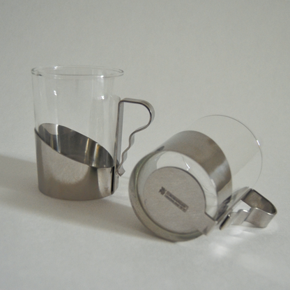 Set von 2 Vintage Teegläser von WMF