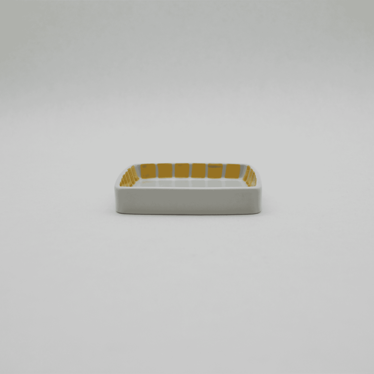Schälchen Keramik weiß-gelb, 10,5 cm