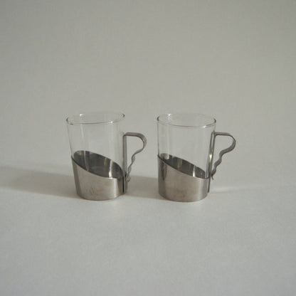 Set von 2 Vintage Teegläser von WMF