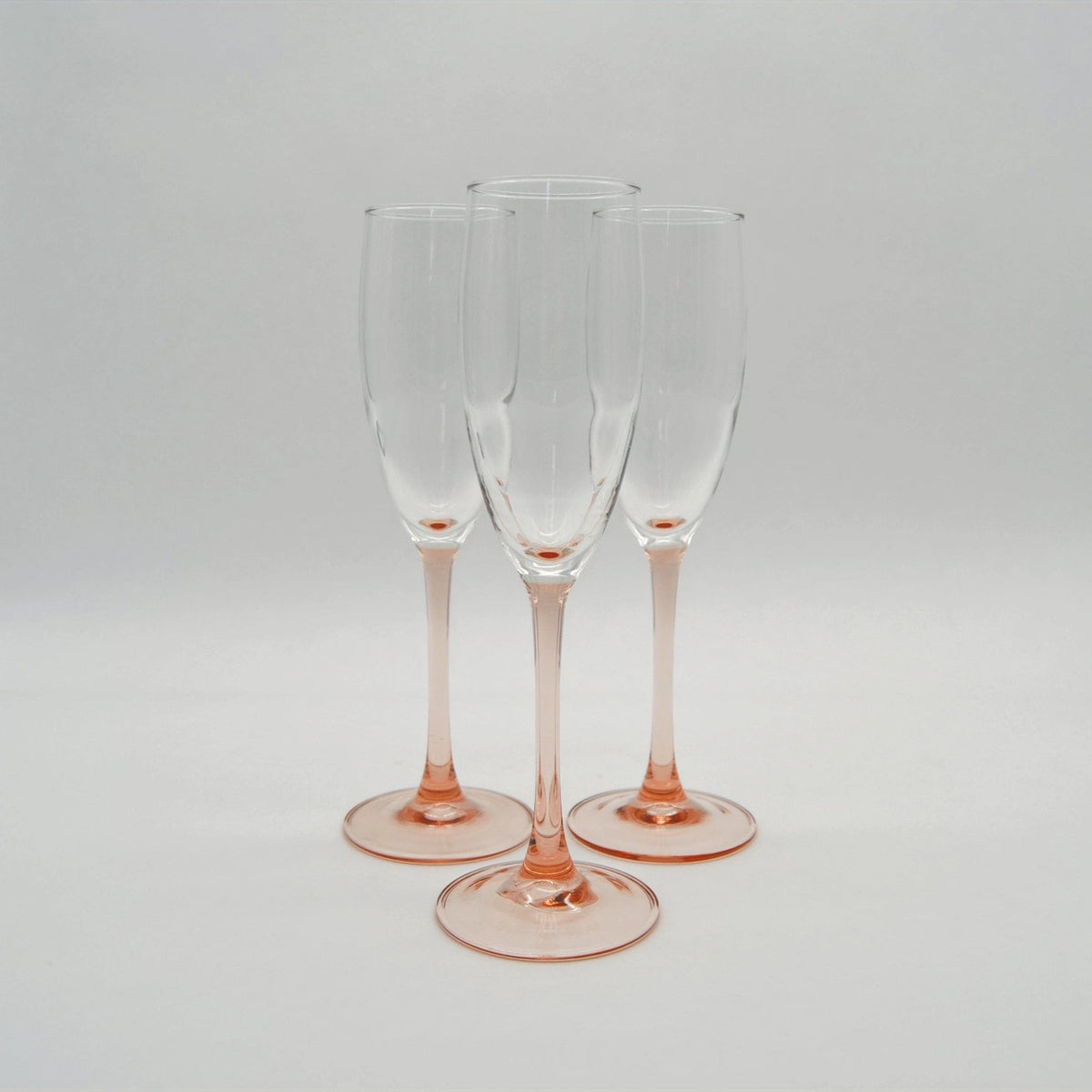 Lot de 3 Coupes à Champagne Roses, Luminarc France