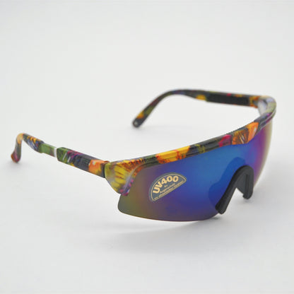 Lunettes de soleil vintage colorées effet miroir