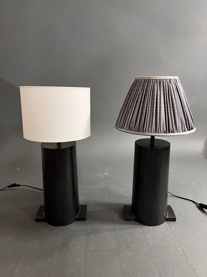 Set von 2 Tischlampen mit Schirm