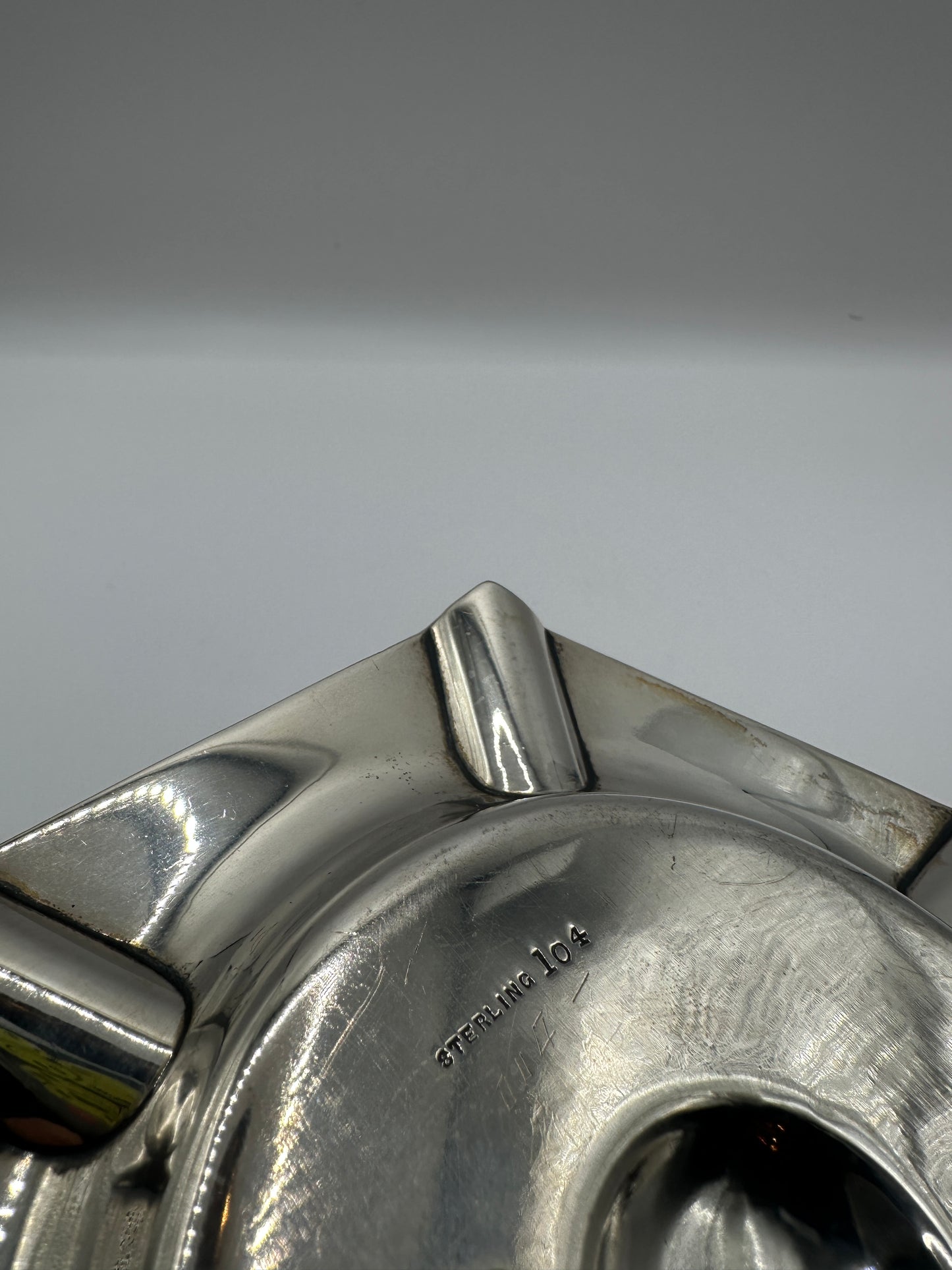 Vintage Aschenbecher Sterling Silber Modell „Sterling 104“ klassisch schwer