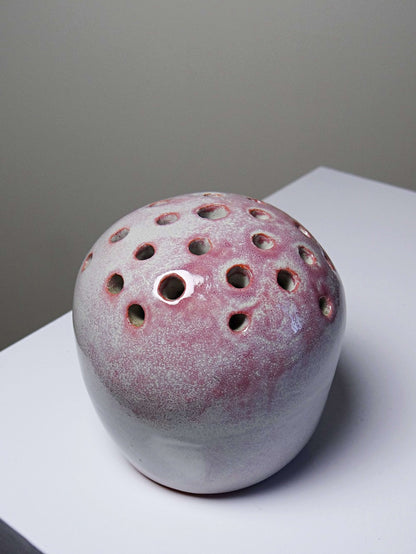 Vintage Pique-fleurs Vase "Ikebana" signiert PB 86, Frankreich 1980er