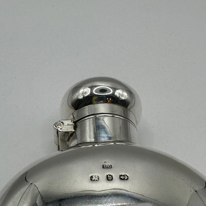 Vintage Silber-Flachmann Birmingham 1885