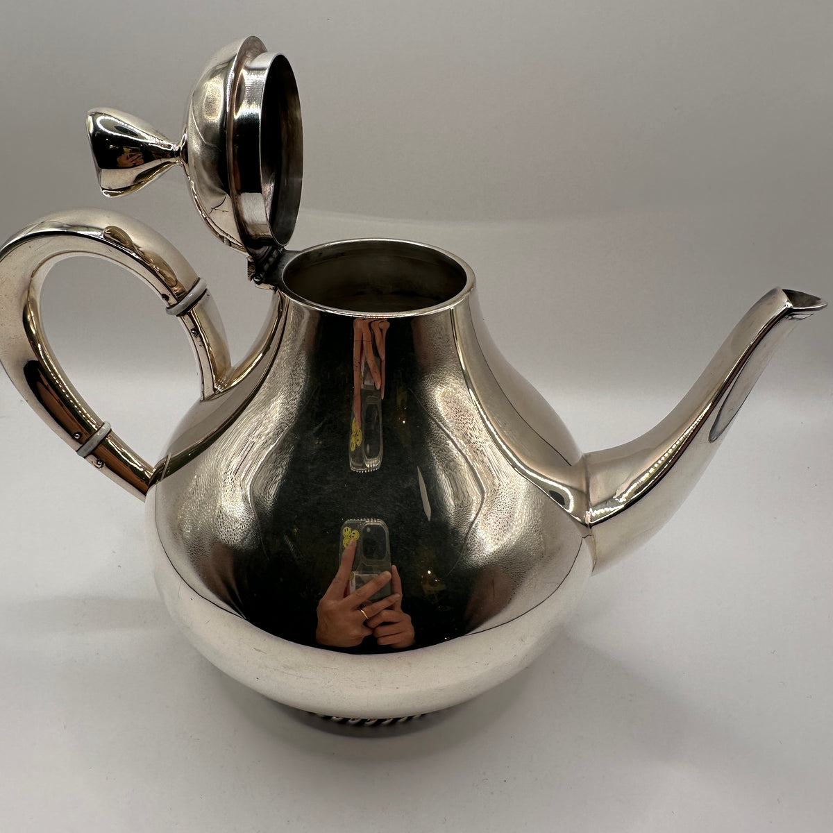 Vintage Teekanne Modell 8089 von Wilkens aus 800 Silber