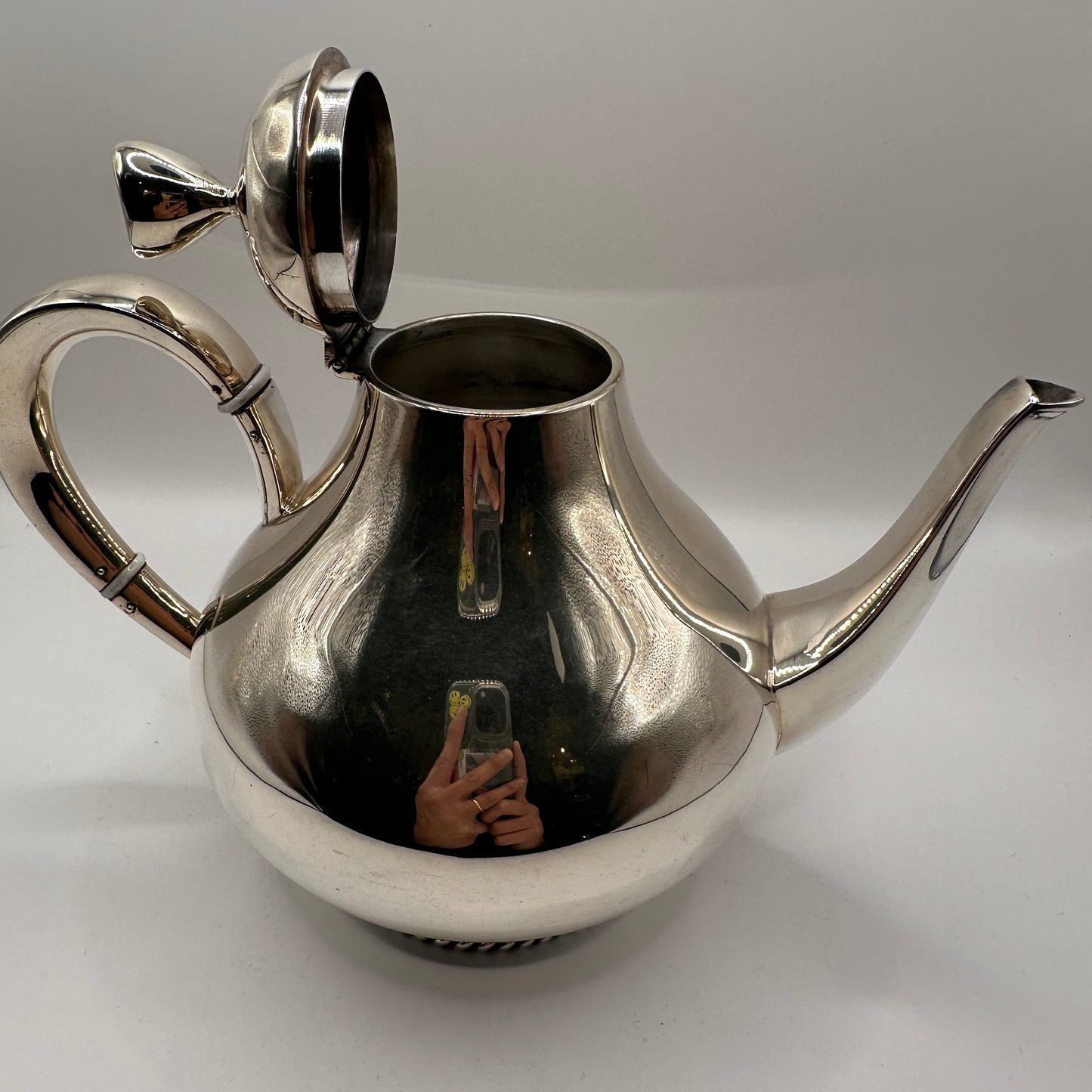 Vintage Teekanne Modell 8089 von Wilkens aus 800 Silber