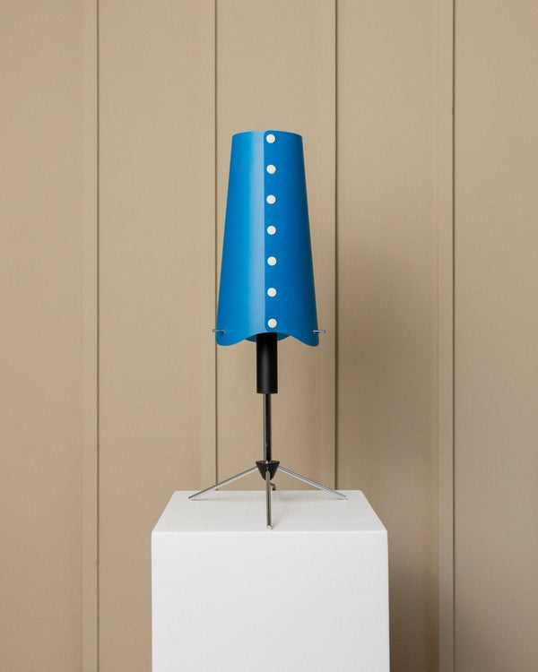Vintage table lamp 80s Memphis style Italy, adjustable metal frame black chrome