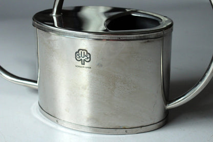 Vintage Gießkanne aus Edelstahl von Schulte Ufer
