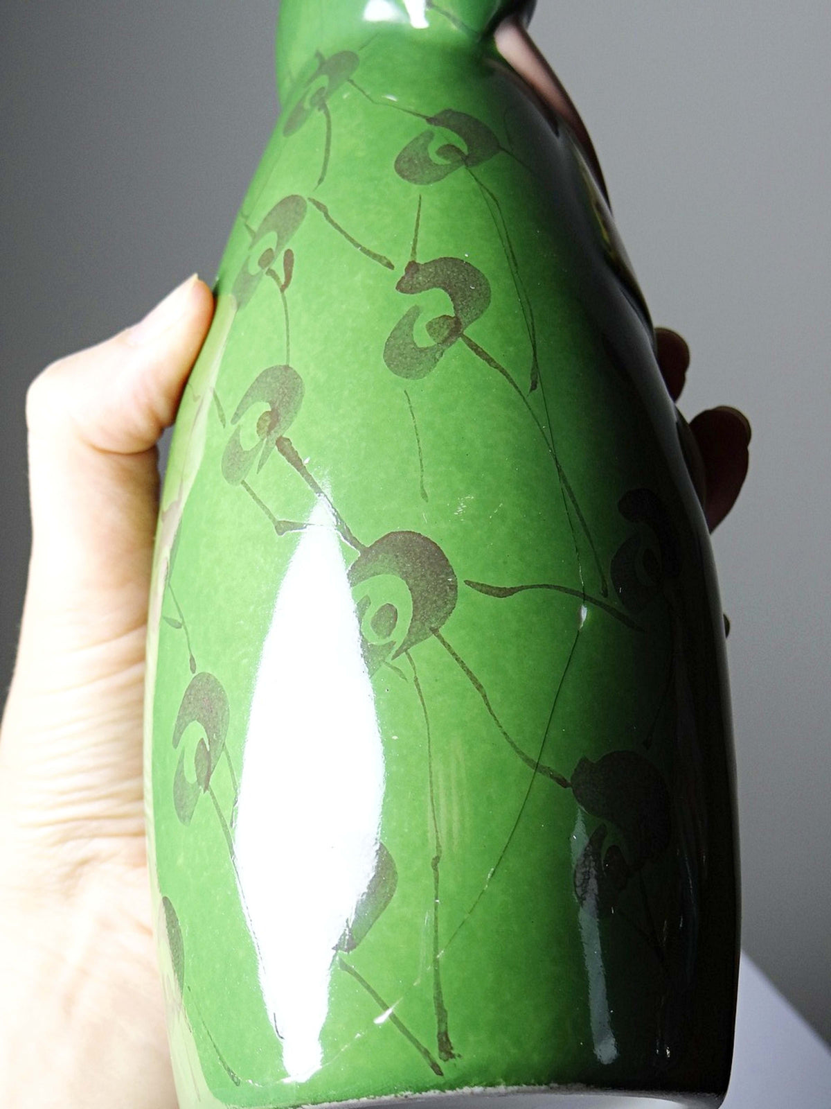 Vintage Likörflakon "Guignolet" im Stil von Robj, Porzellan Limoges