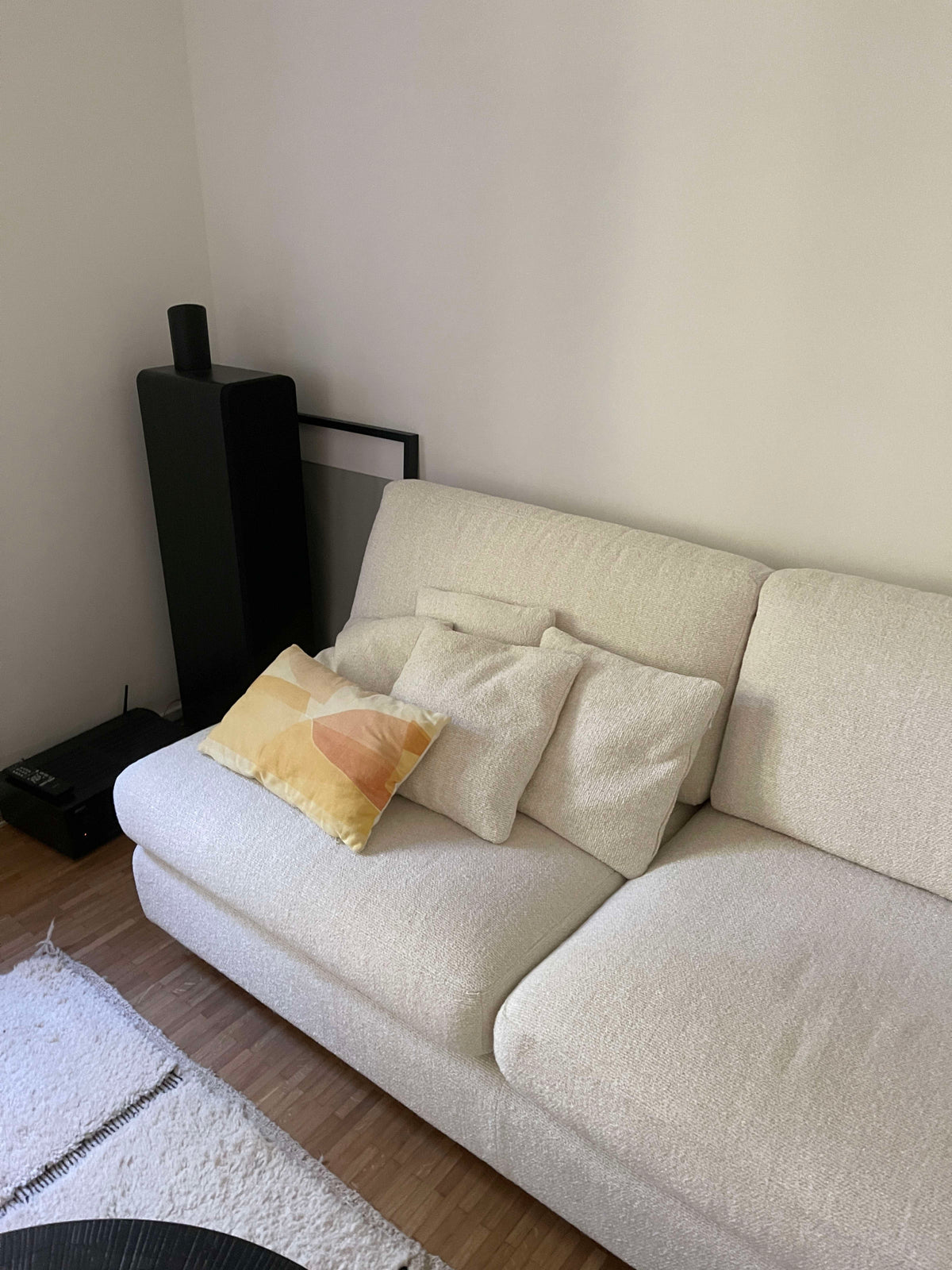 Vintage Ecksofa weiß/creme Pre-Loved
