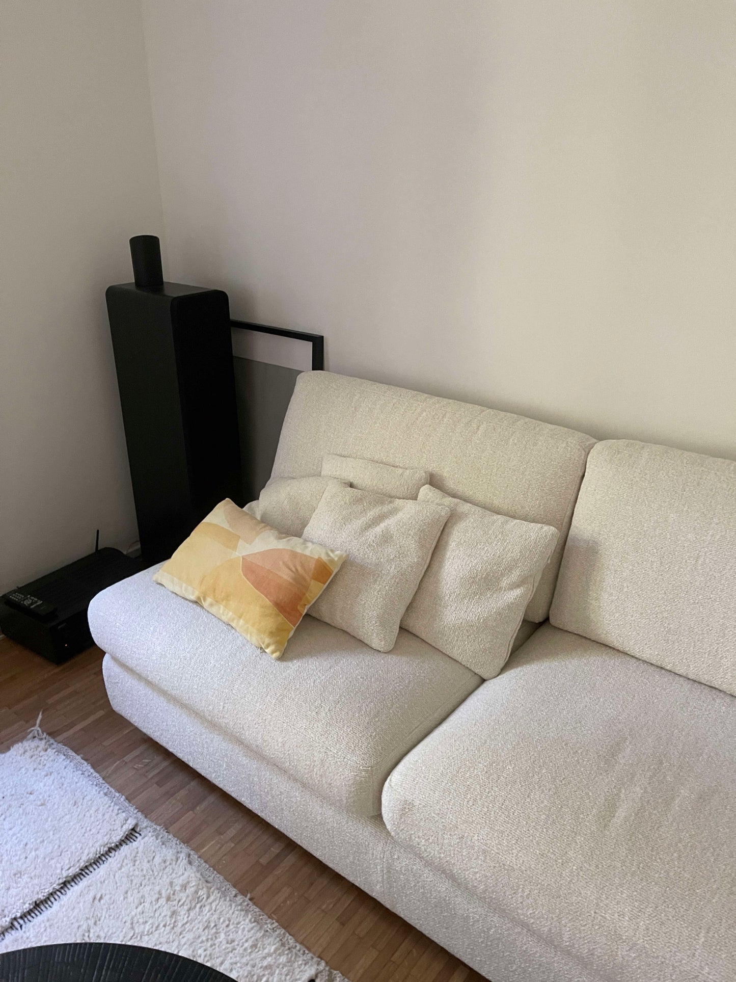 Vintage Ecksofa weiß/creme Pre-Loved