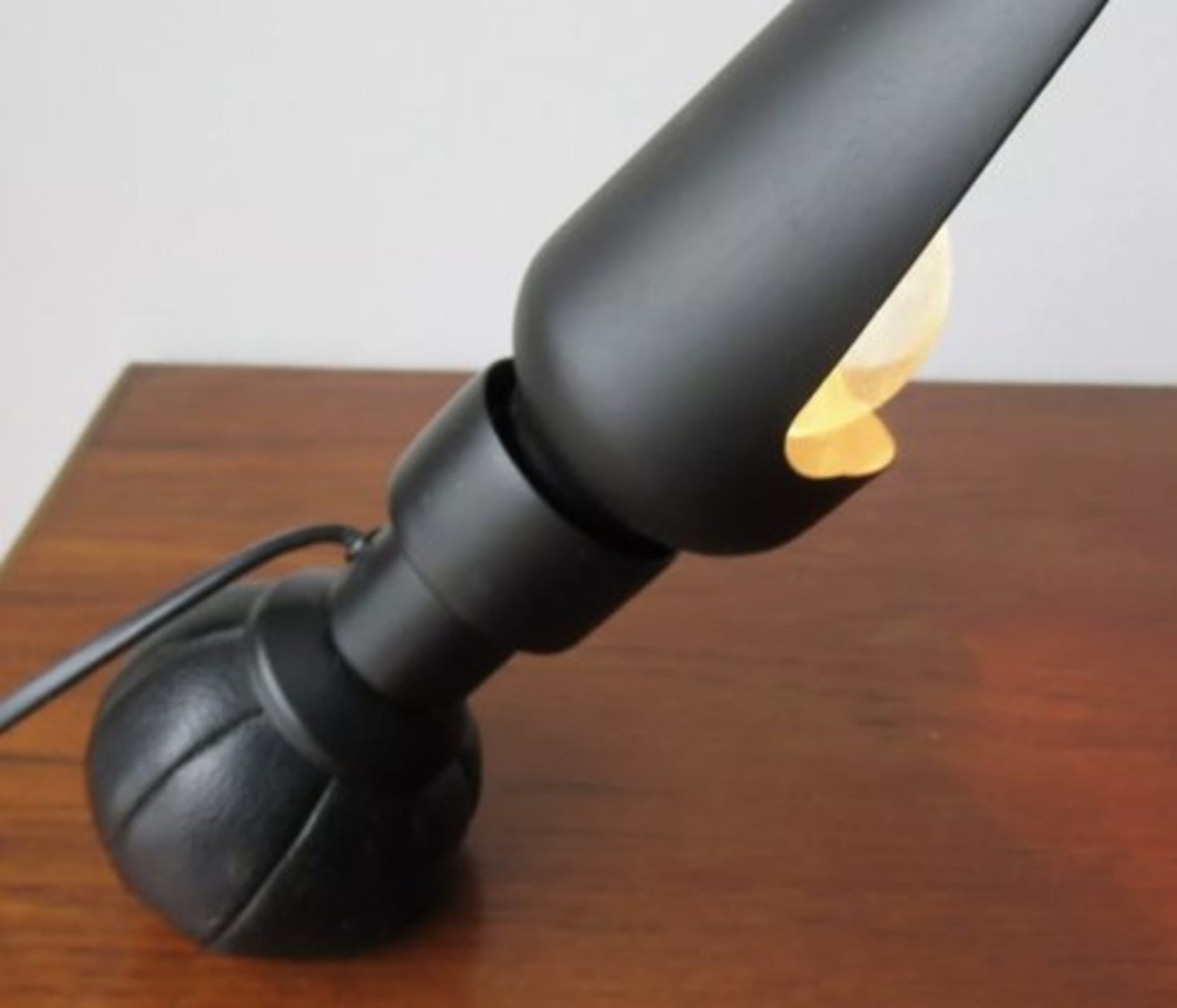 Vintage Tischlampe P600 von Gino Sarfatti für Arteluce, schwarz, Set von 2