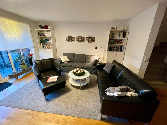 Vintage Esstisch Garnitur von Rolf Benz Set von 3 Sofa, Sessel, Hocker