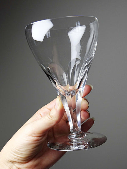 Set von 8 Vintage Kristallgläser zugeschrieben Moser, Böhmen