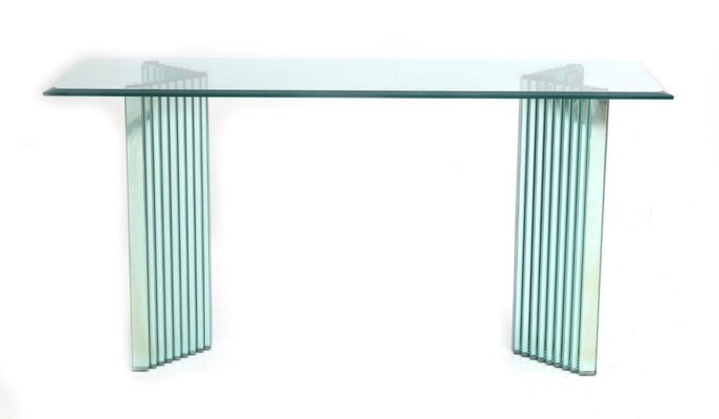 Vintage Konsole von Luigi Massoni für Gallotti und Radice, Spiegelglas