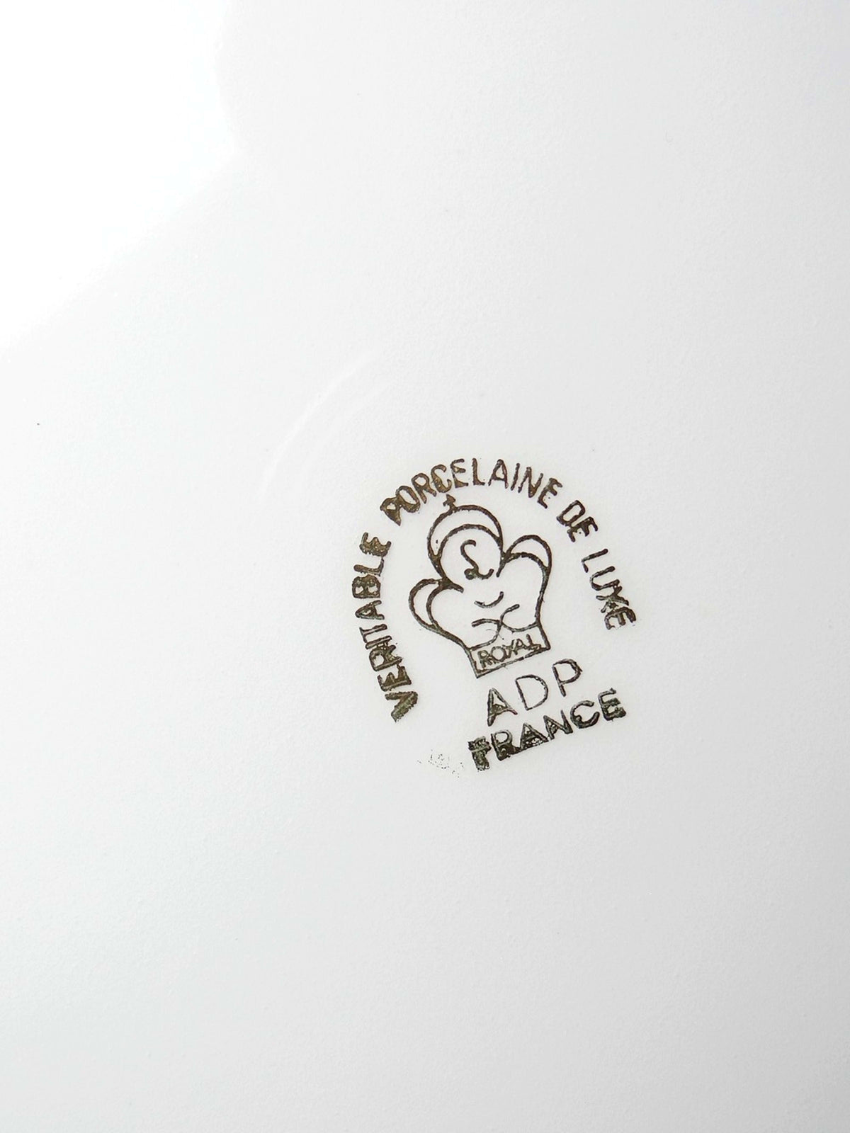 Vintage Servierschale Limoges Porzellan vergoldet von ADP Royal Limoges