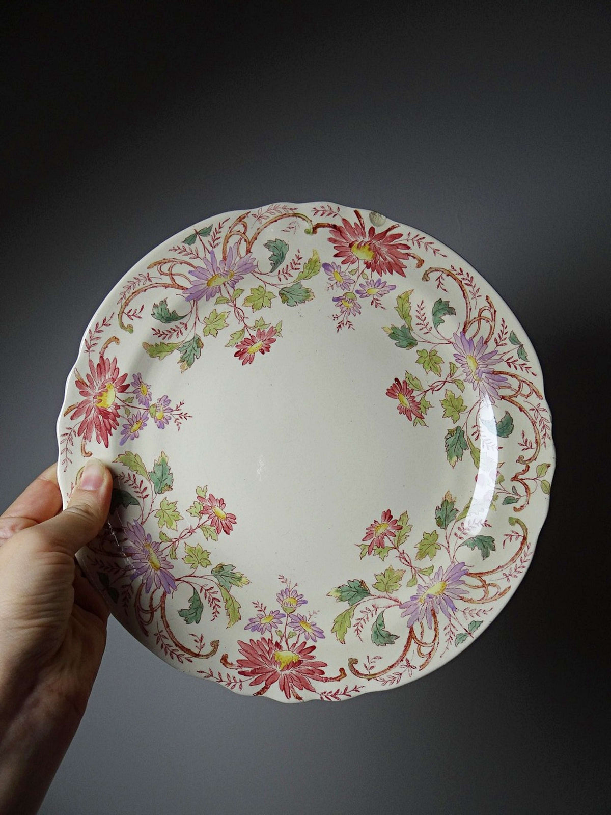 Vintage Präsentierteller "Pâquerettes" von Longchamp