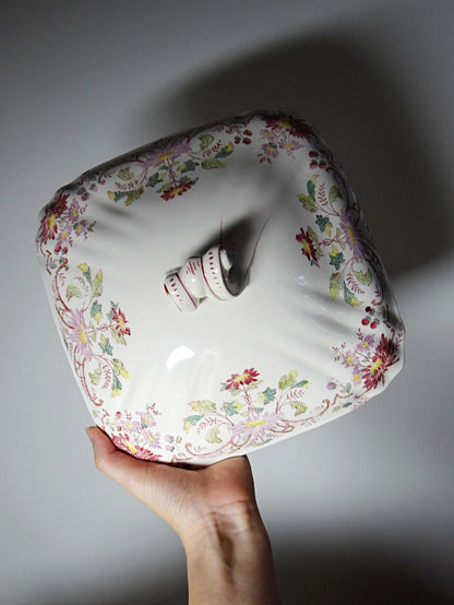 Vintage Terrine "Pâquerettes" von Longchamp, Art Nouveau