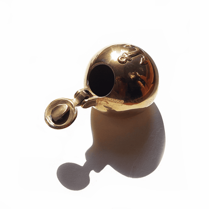 Vintage ashtray Marin brass anchor design gold