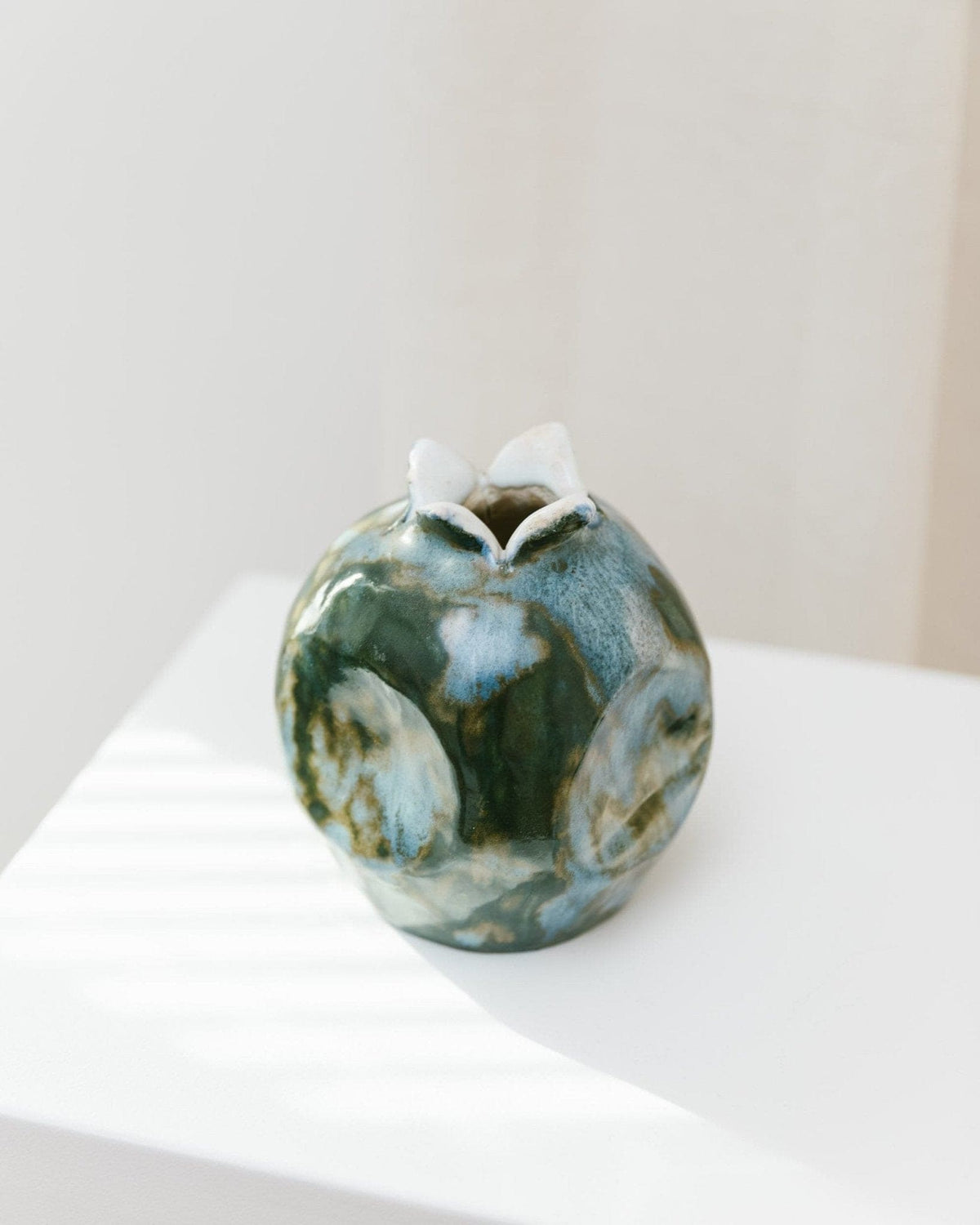Vintage Keramikvase handgefertigt Italien Studio Keramik 70er
