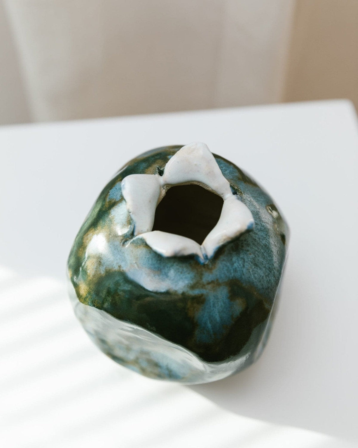 Vintage Keramikvase handgefertigt Italien Studio Keramik 70er