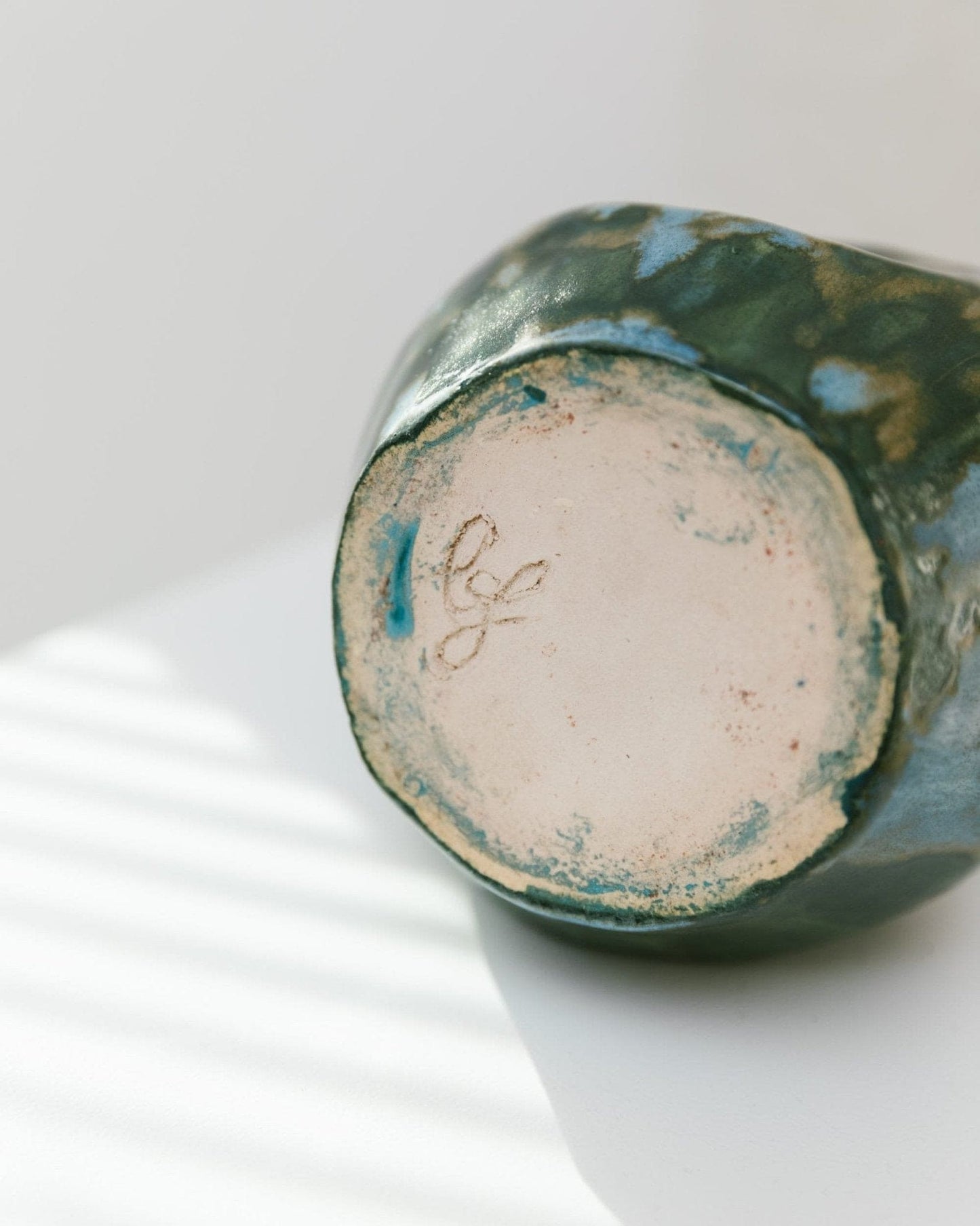 Vintage Keramikvase handgefertigt Italien Studio Keramik 70er