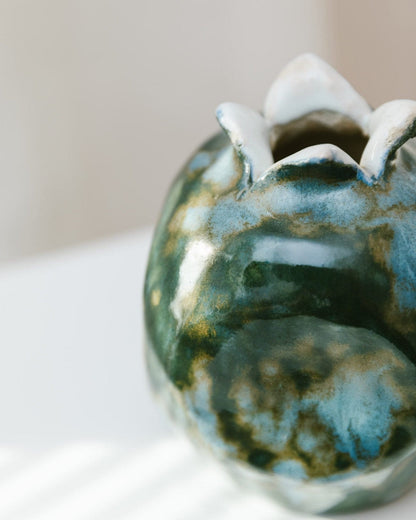 Vintage Keramikvase handgefertigt Italien Studio Keramik 70er