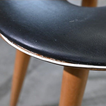 Vintage Hocker Ring Stool von Tokuyoshi Kato für Tendo Mokko mit Loch in der Sitzfläche
